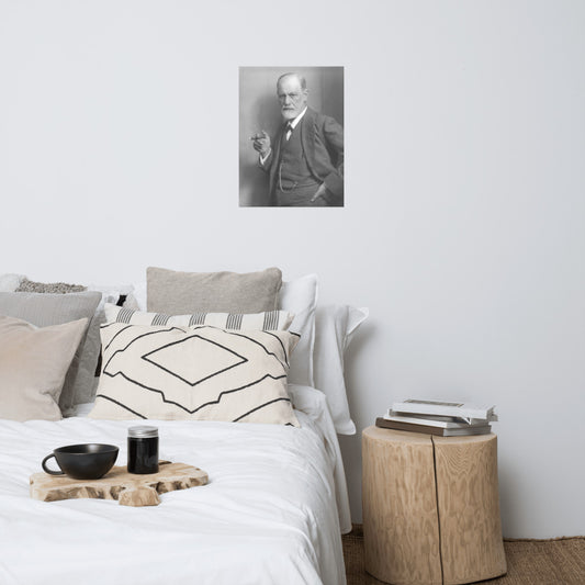 Sigmund Freud Portrait Print Poster