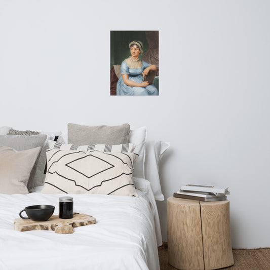 Jane Austen Portrait Print Poster