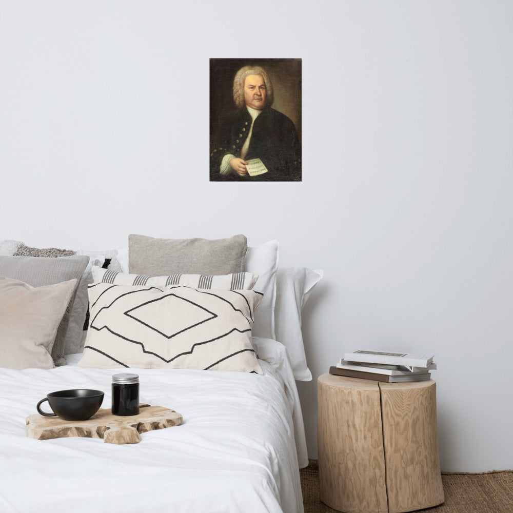 Johann Sebastian Bach Portrait Print Poster