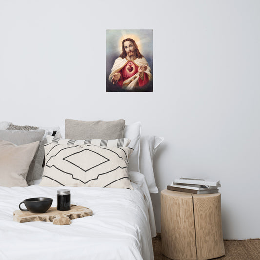 Sacred Heart Of Jesus Print Poster