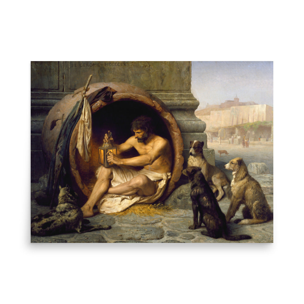 Jean-Léon Gérôme Diogenes - Philosophy (New High Resolution) Print Poster