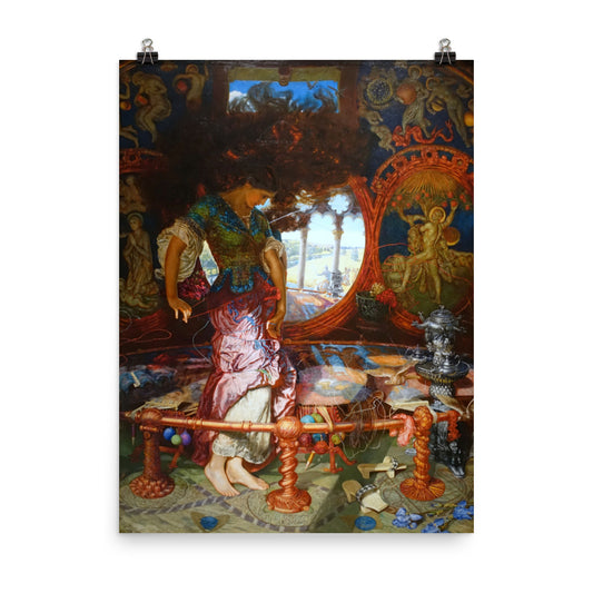 William Holman Hunt - The Lady Of Shalott Print Poster