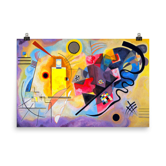 Wassily Kandinsky Yellow Red Blue Print Poster