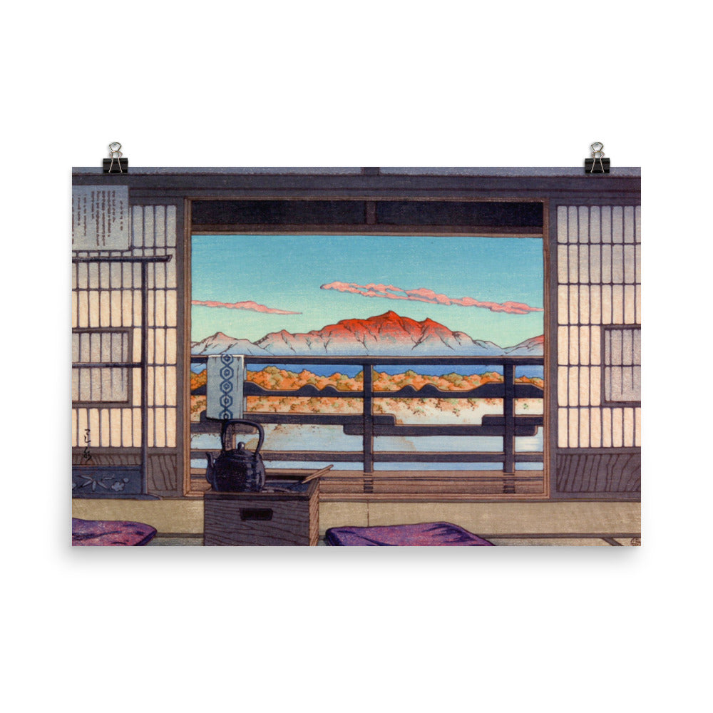 Morning At The Arayu Spa Shiobara By Kawase Hasui Print Poster