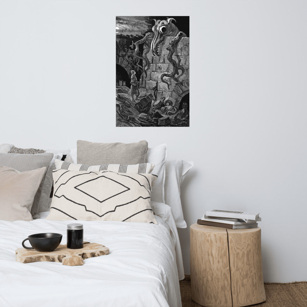 Gnarled Monster By Gustave Dore Print Poster