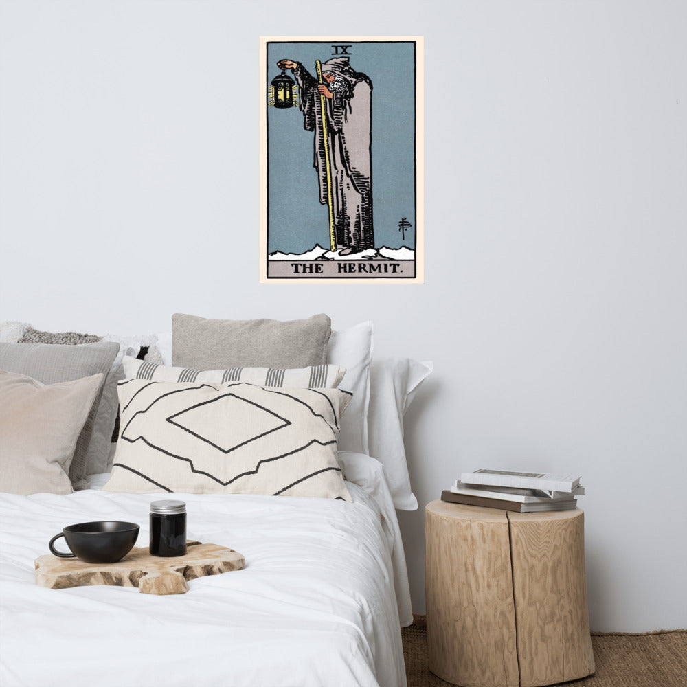 Tarot Hermit Card Print Poster