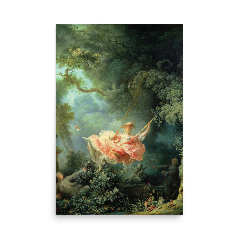 Jean-Honoré Fragonard - The Swing Print Poster