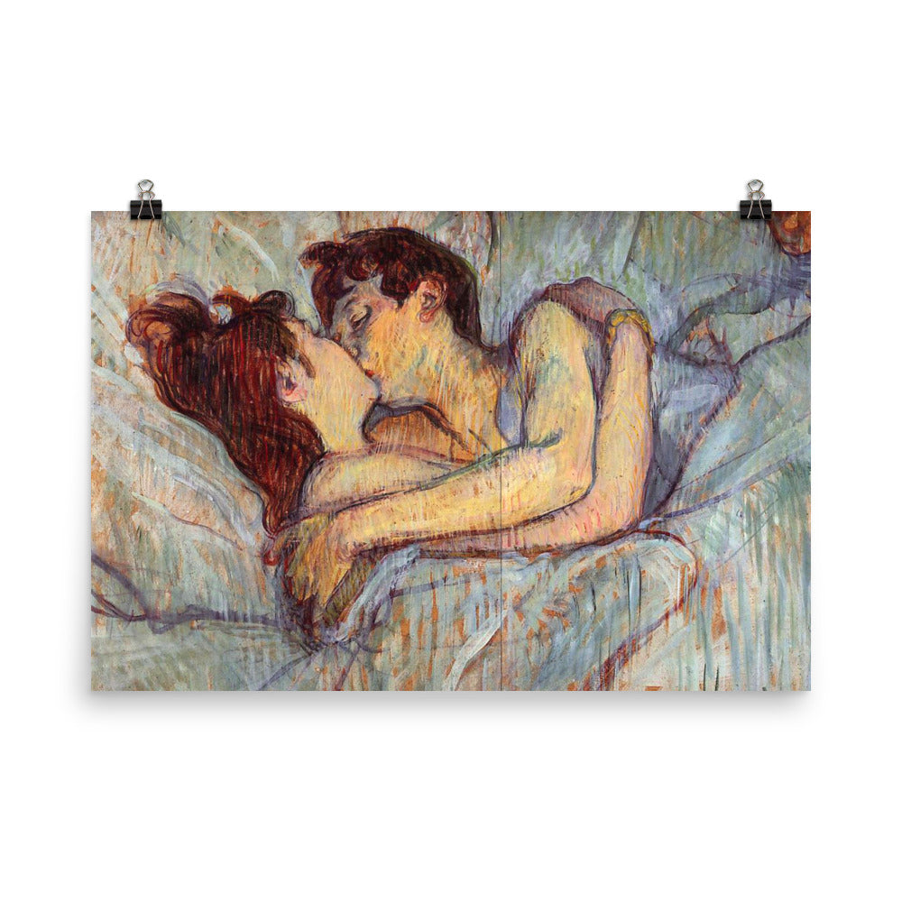 In Bed The Kiss By Henri De Toulouse Lautrec Print Poster