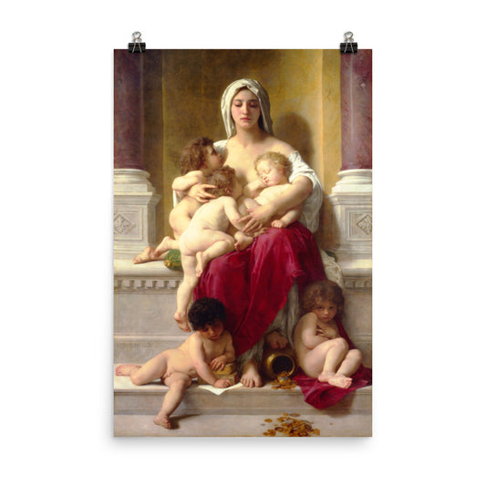 Mercy - William Adolphe Bouguereau Print Poster