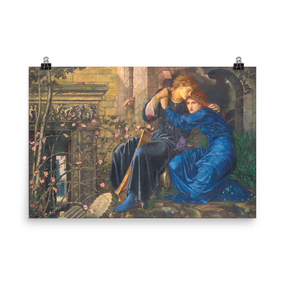 Edward Burne Jones Love Among The Ruins Print Poster