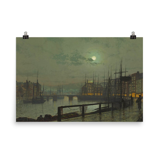 John Atkinson Grimshaw - Whitby Yorkshire 1883 Print Poster