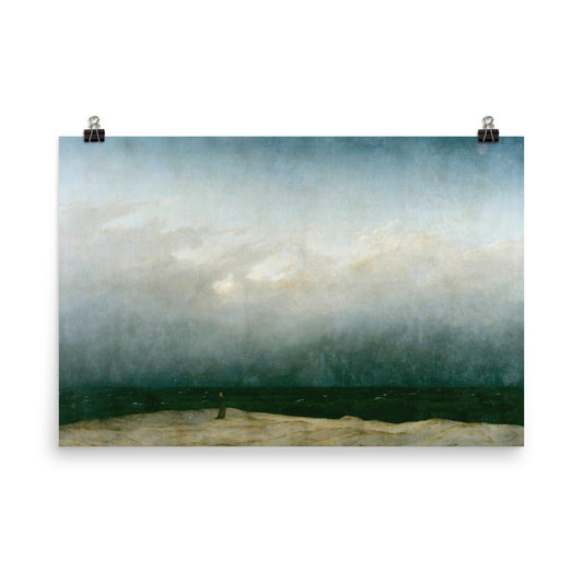 Monk By The Sea By Caspar David Friedrich Print Poster