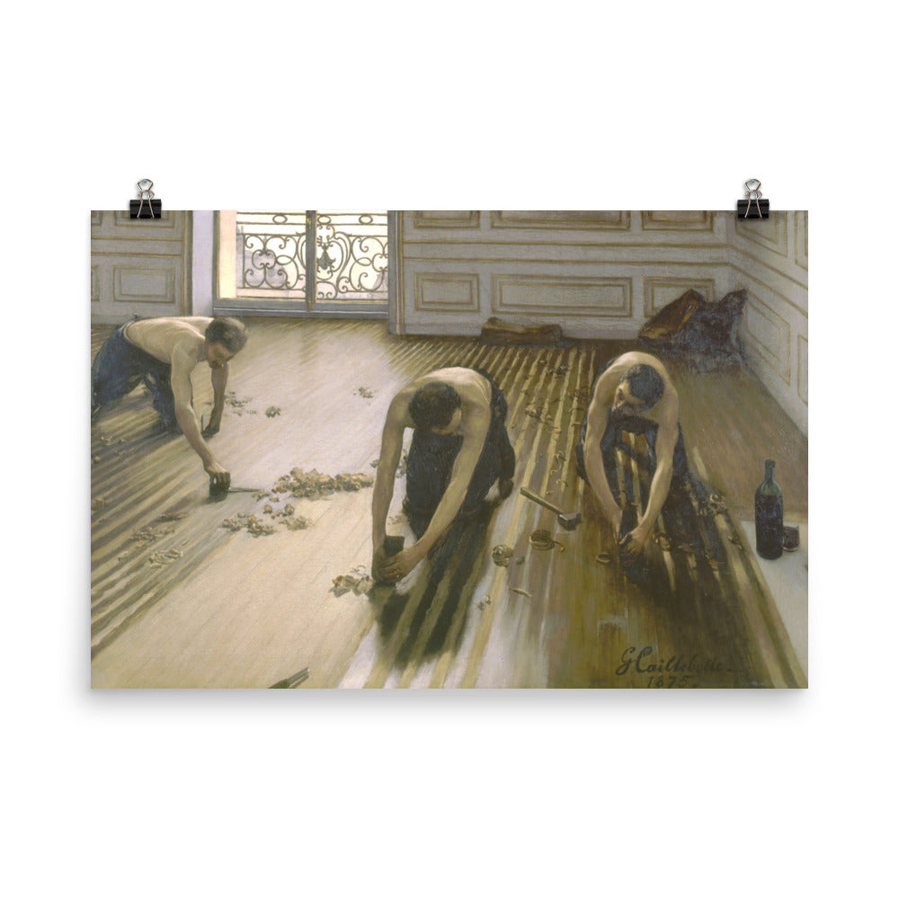The Parquet Planers By Gustave Caillebotte Print Poster