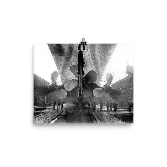 Titanic Vintage Propeller RMS Print Poster