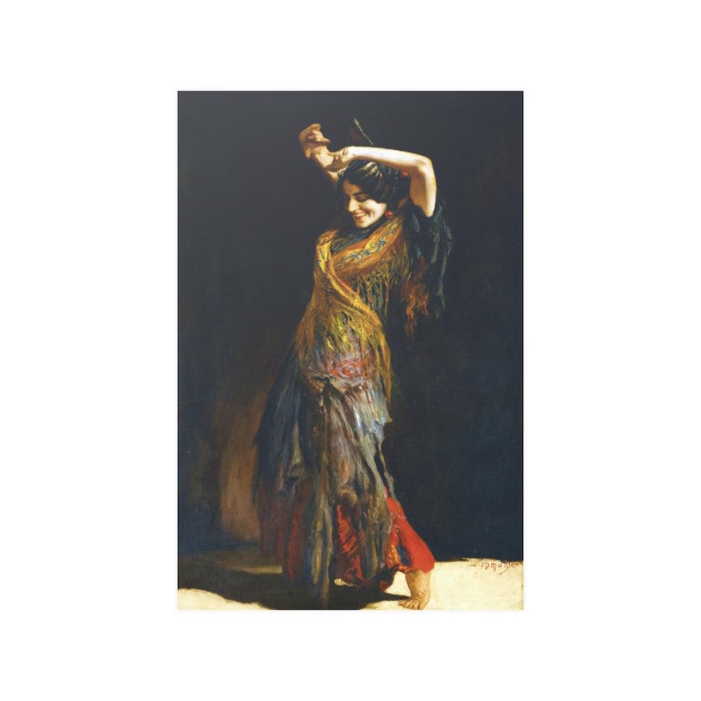 The Flamenco Dancer By Leopold Schmutzler Print Poster - Art Unlimited