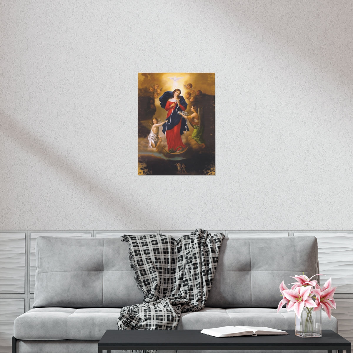 Our Lady Undoer Of Knots Portrait Print Poster