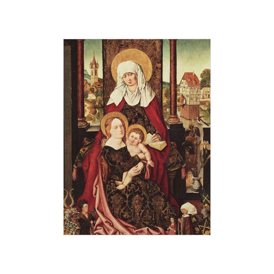 Saint Anne - Grandmother Of The Church - Patron of Housewives Print Poster