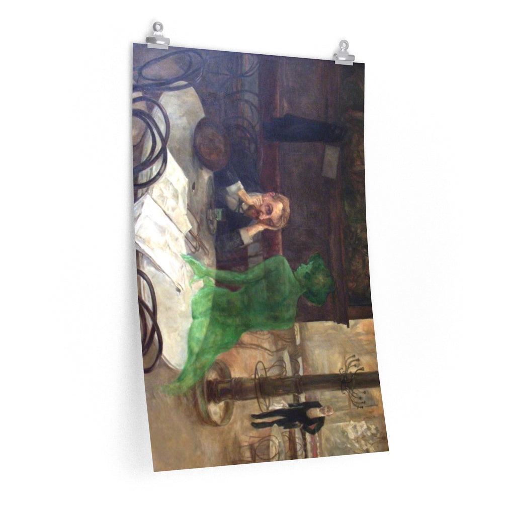 Viktor Oliva - The Absinthe Drinker Print Poster - Art Unlimited