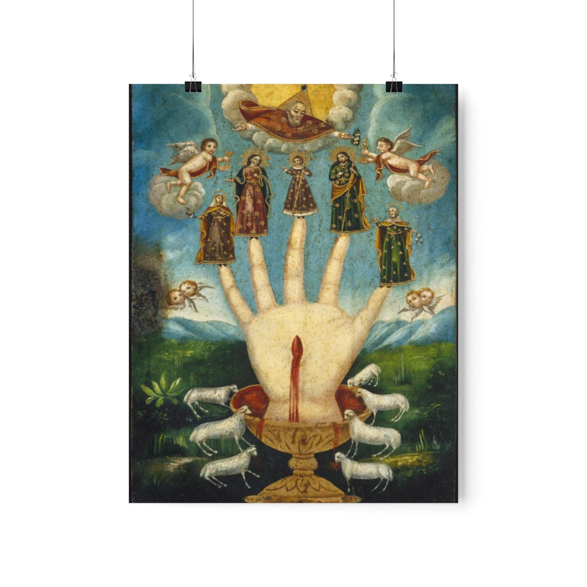 The All Powerful Hand Or The Five Persons Unknown Print Poster