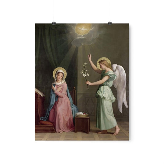 The Annunciation Auguste Pichon Print Poster