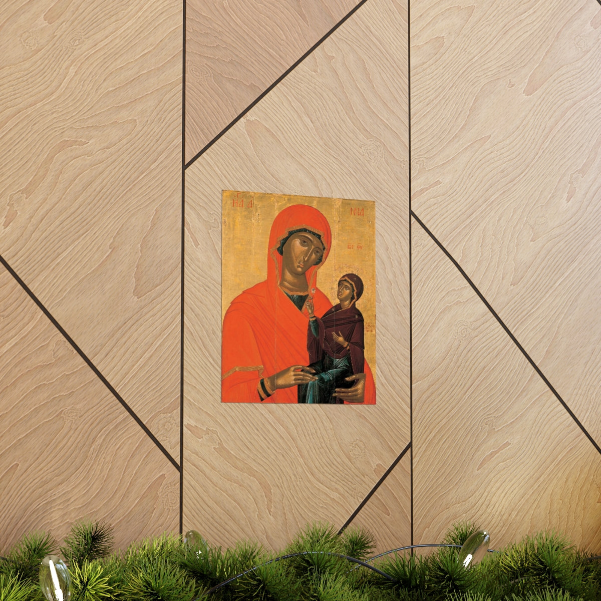 Saint Anne Grandmother Of The Church - Patron Of Housewives Print Poster