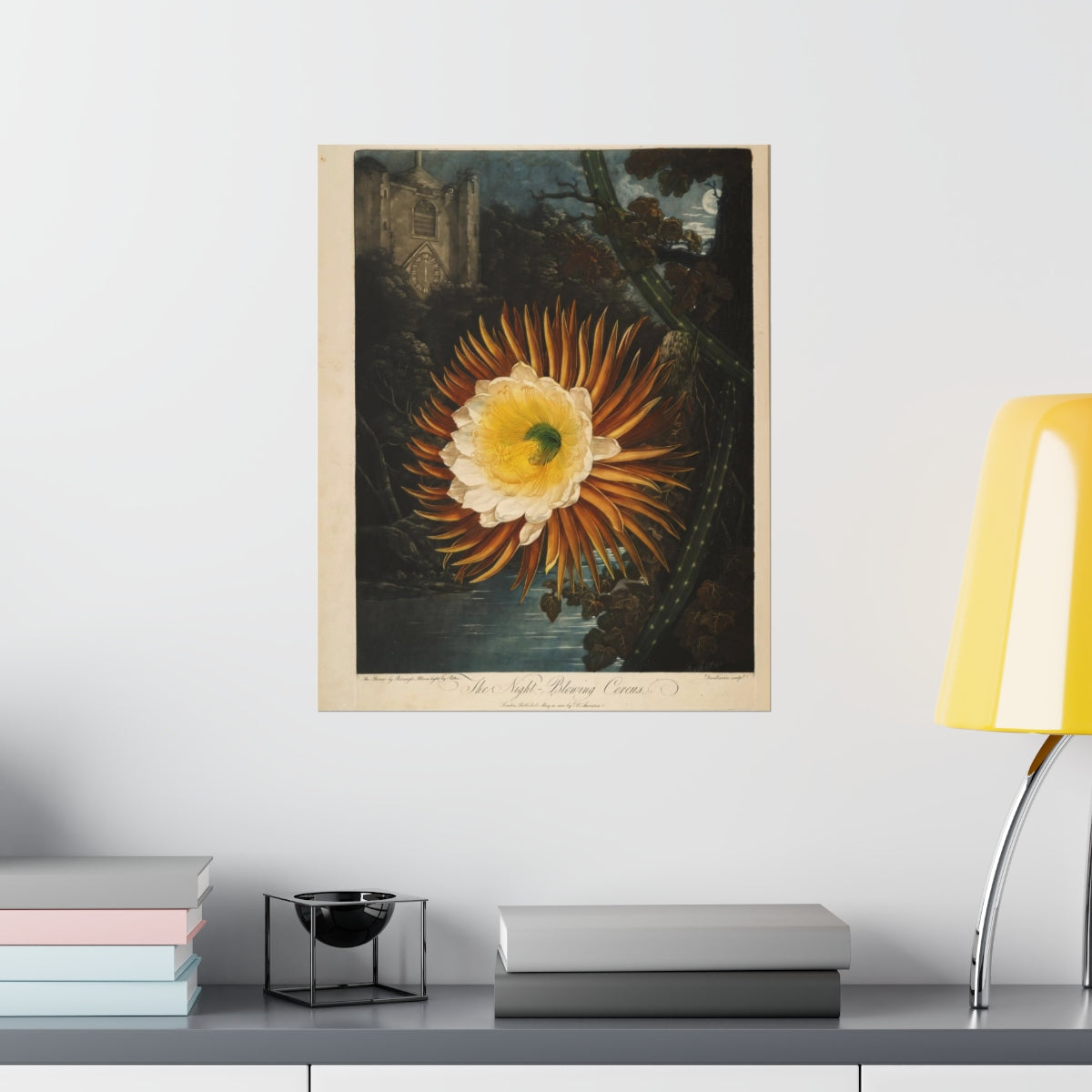 Temple Of Flora - The Night Blowing Cereus Print Poster