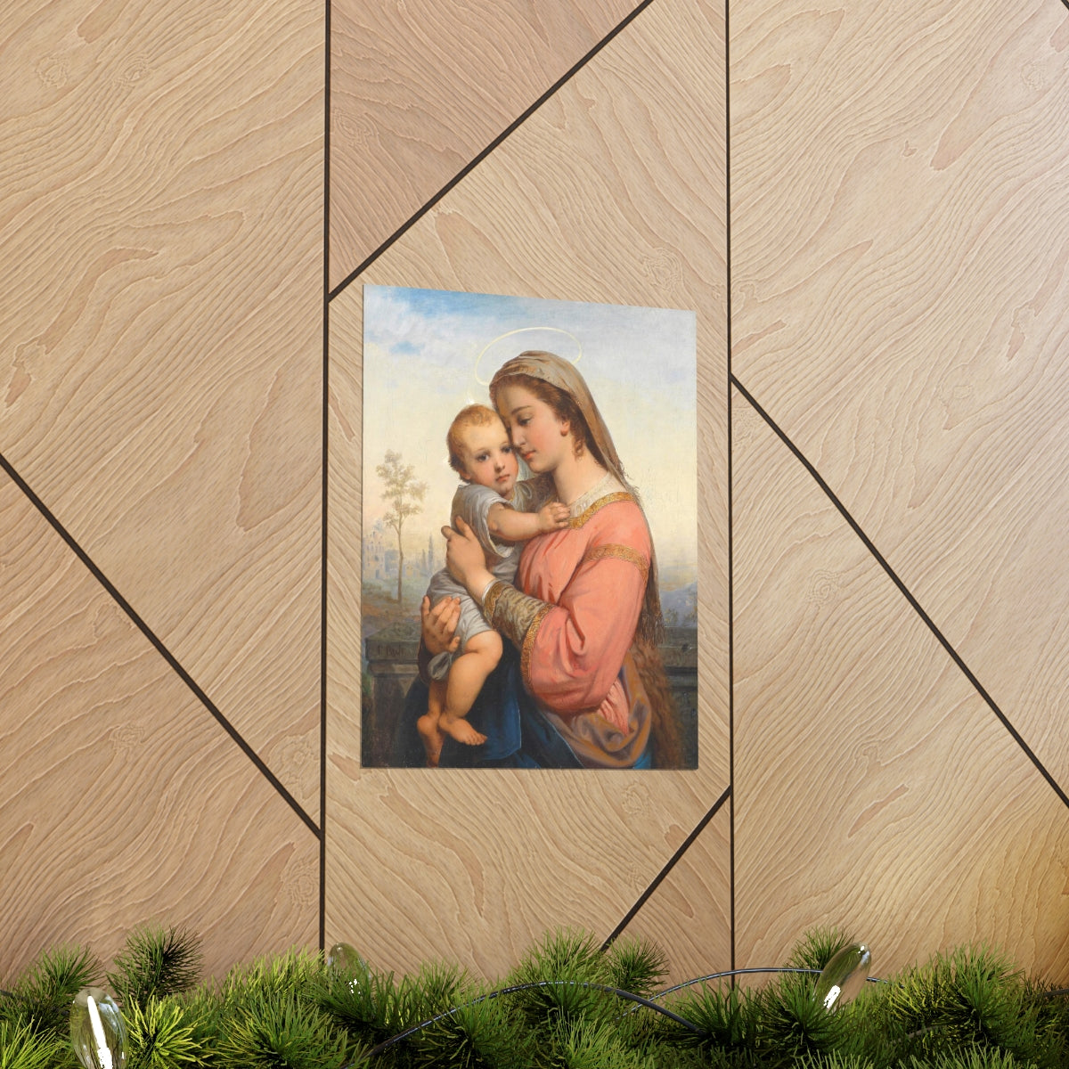 Madonna And Child Franz Russ Print Poster