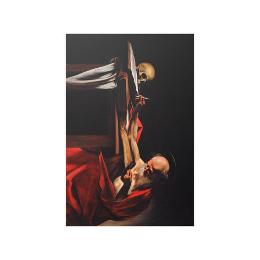 Saint Jerome Writing Painting By Caravaggio Print Poster - Art Unlimited