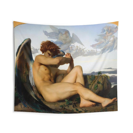 Fallen Angel By Alexandre Cabanel Wall Tapestry - Art Unlimited