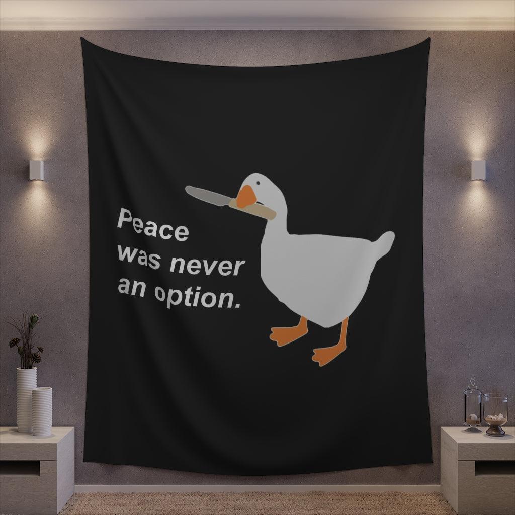 Peace Was Never An Option Wall Tapestry - Art Unlimited