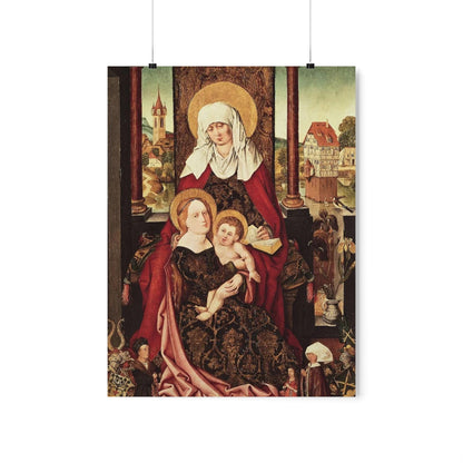 Saint Anne - Grandmother Of The Church - Patron of Housewives Print Poster