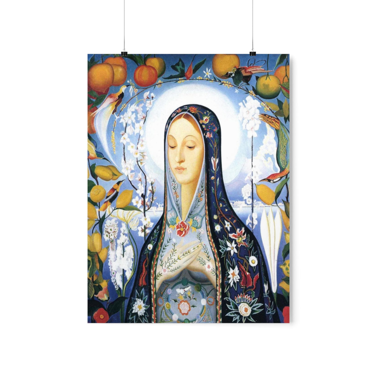 The Virgin Painting By Joseph Stella Print Poster