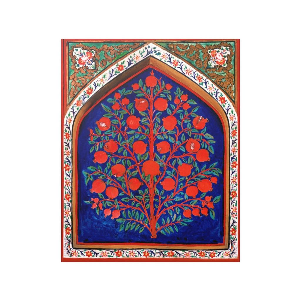 Tree Of Life In Palace Of Shaki Khans Print Poster - Art Unlimited