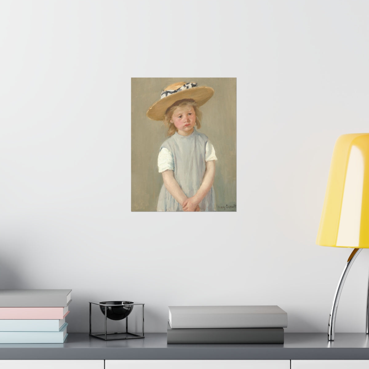 Mary Cassatt - Child In A Straw Hat Print Poster