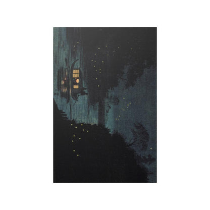 Fireflies At Ochanomizu By Kobayashi Kiyochika Print Poster - Art Unlimited