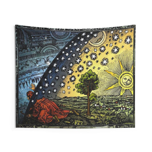 Flammarion Engraving Wall Tapestry - Art Unlimited