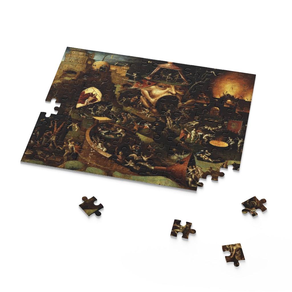 Follower Of Christ Hieronymus Bosch Christ In Limbo 1575 Puzzle (120, 252, 500-Piece) - Art Unlimited