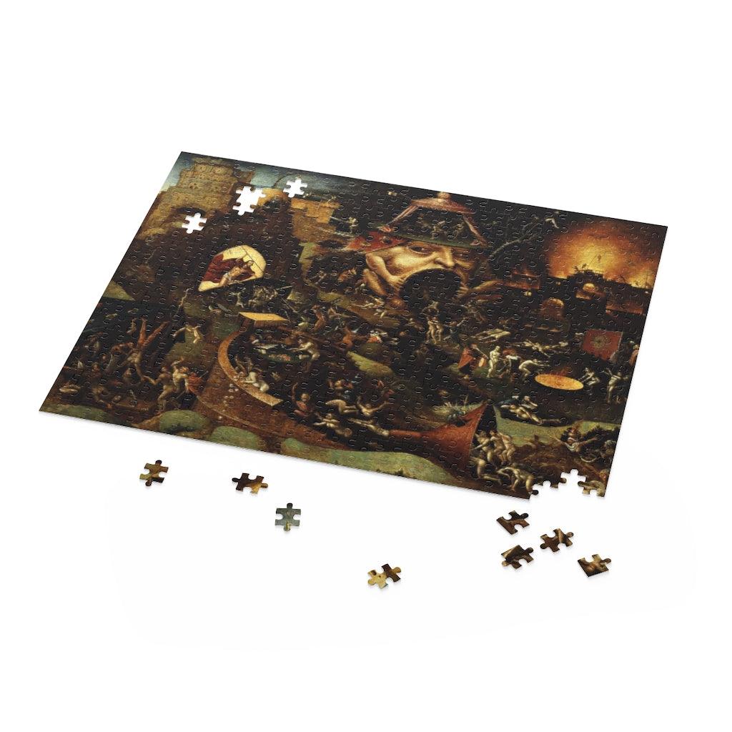 Follower Of Christ Hieronymus Bosch Christ In Limbo 1575 Puzzle (120, 252, 500-Piece) - Art Unlimited