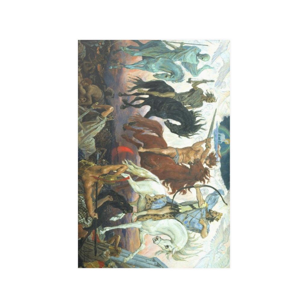 Four Horsemen Of The Apocalypse Viktor Vasnetsov 1887 Print Poster - Art Unlimited