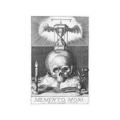 Frontispiece With A Skull And Hourglass By Hendrick Hondius Print Poster - Art Unlimited