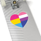 Genderfluid Pansexual Heart Pride Flag Sticker - Art Unlimited