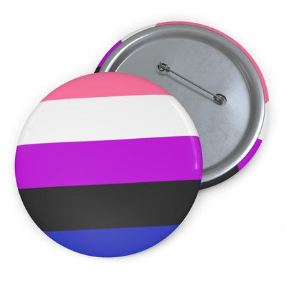Genderfluid Pride Flag Pin Button - Art Unlimited