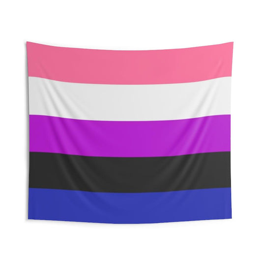Genderfluid Pride Flag Wall Tapestry - Art Unlimited