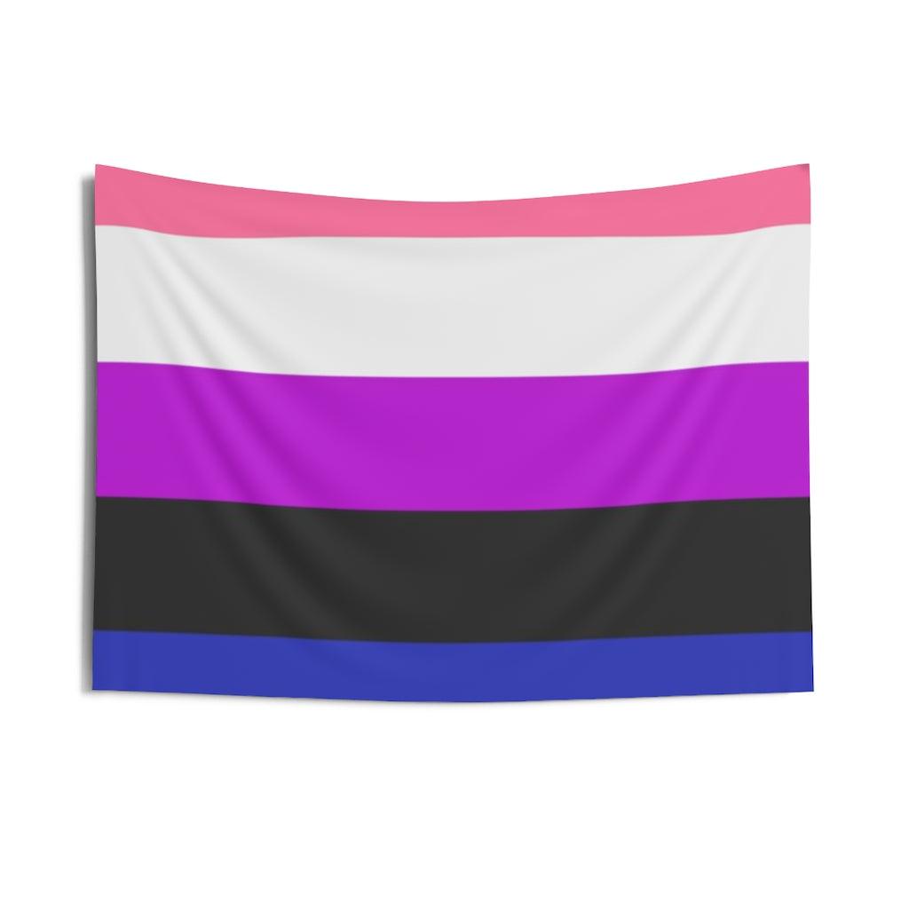 Genderfluid Pride Flag Wall Tapestry - Art Unlimited