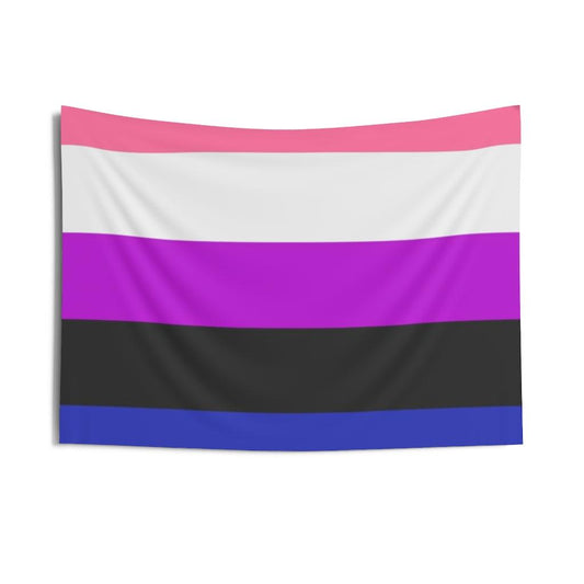 Genderfluid Pride Flag Wall Tapestry - Art Unlimited