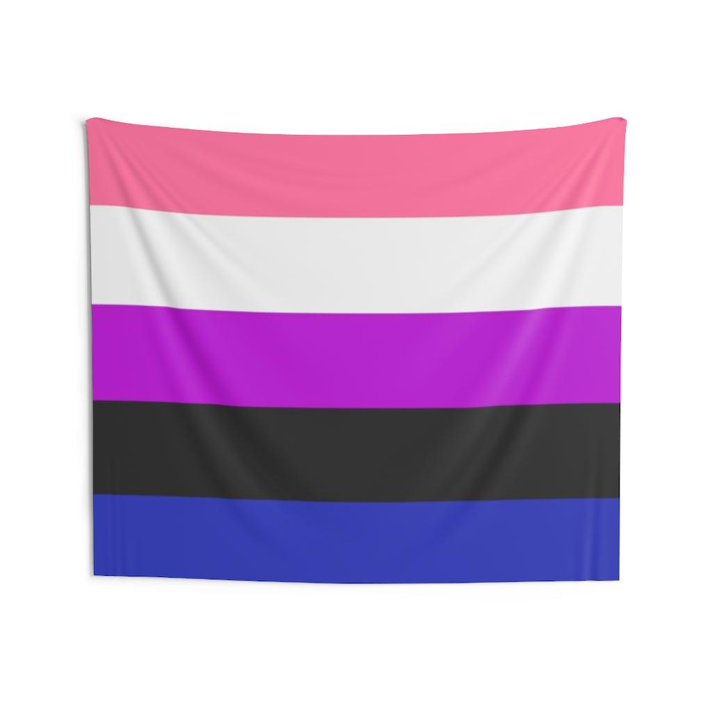 Genderfluid Pride Flag Wall Tapestry - Art Unlimited