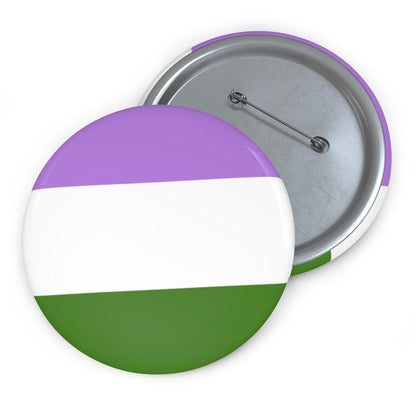 Genderqueer Pride Flag Pin Button - Art Unlimited