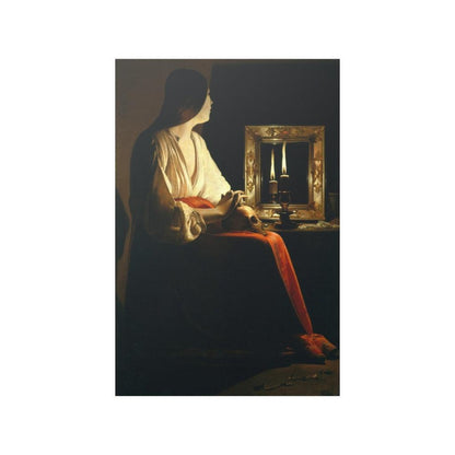 George De La Tour - The Penitent Magdalene 1540 Print Poster - Art Unlimited