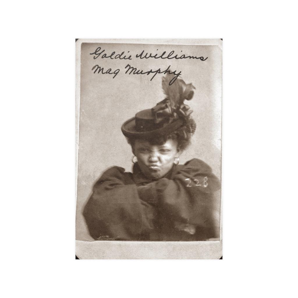 Goldie Williams Mugshot 1898 Print Poster - Art Unlimited