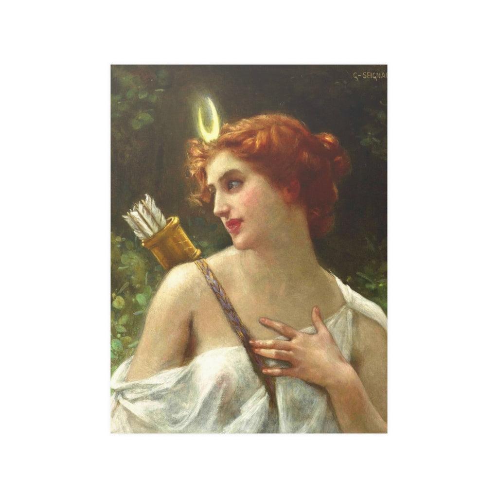 Guillaume Seignac - Diana the Huntress - Pagan Print Poster - Art Unlimited